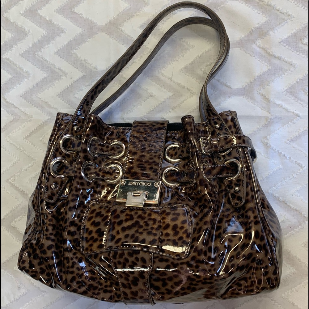 Jimmy Choo Leopard Shoulder Bag